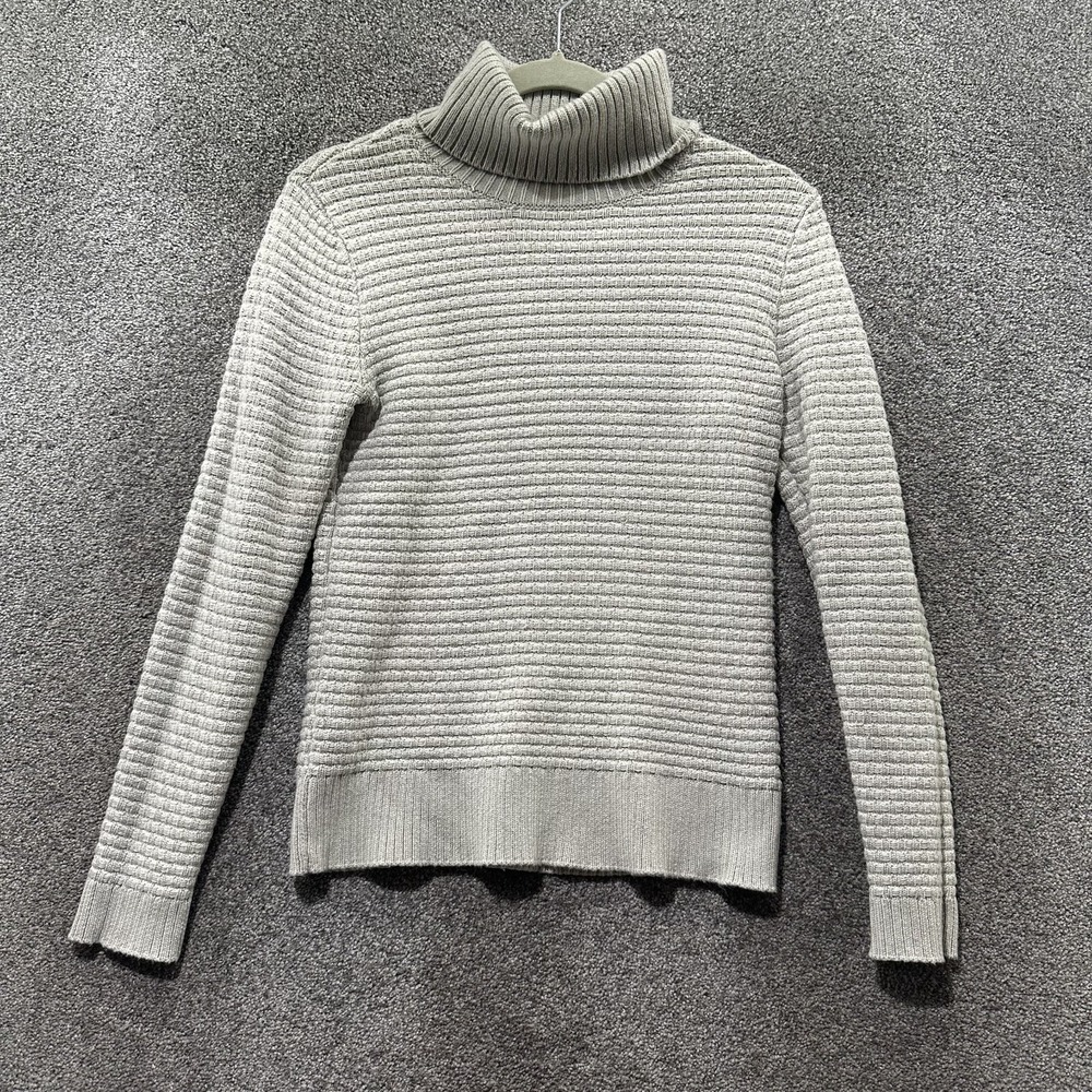 J Crew Textured Turtleneck‎ Sweater Womens XXS Beige Long Sleeve H3909